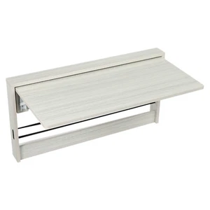 Wall Mounted Folding Table Light Gray Fold Down Table Wall Mounted Home - Picture 1 of 12