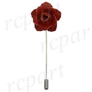 Nuevo en caja Marca Q Hombre Traje Broche Coral Flor Forma Solapa Pin Formal Boda - Imagen 1 de 2