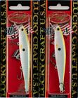 (LOT OF 2) LUCKY CRAFT FLASH POINTER 100 3/8OZ FPT100-158 GOLD RUSH C1122
