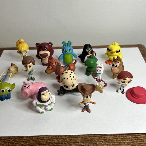 Mini Toy Story Figures Lot of 17, Buzz Lightyear, Woody, Forky, Rex, Slinky Cover