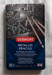 Derwent Metallic Pencils Set of 12 Professional Quality... - Picture 1 of 2