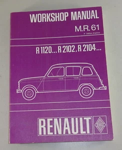 Officina Manuale Renault R4 R1120/R2104 Ecc. Stand 1970 - Foto 1 di 1