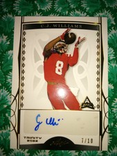 2022 Leaf Trinity Autographs / Signatures Gold Spectrum C.J. Williams AUTO /10