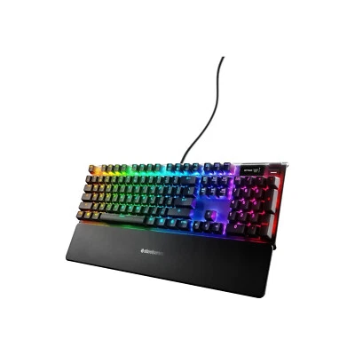 SteelSeries Apex 7 Mechanical Gaming English Keyboard Oled Smart Display Black 4 - Image 1 of 4
