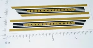 Buddy L Gold International Hood Sticker Pair BL-167 - Picture 1 of 1