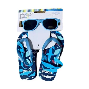 Sunglasses UV400 & Flip Flops Set . baby Boy from 0 to 3 years - Picture 1 of 2