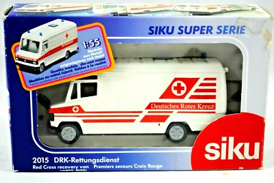 SIKU 2015 MERCEDES-BENZ 809 D GERMAN RED CROSS AMBULANCE VAN w/ STRECTHER MIB  - Image 1 of 4