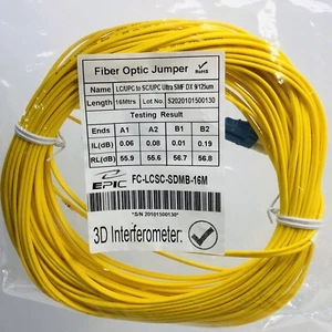 EPIC #FC-LCSC-SDMB-16M FIBER OPTIC JUMPER 16Mtrs - Picture 1 of 4