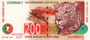 South Africa 200 Rand ND(1994) VF+ Banknote P-127a Prefix AE Stals Sig. - Picture 1 of 2