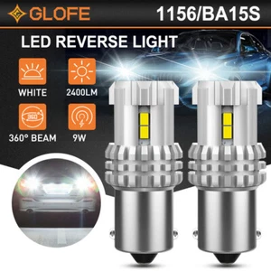 GLOFE 1156 BA15S 7506 Xenon White LED Turn Signal Reverse Indicator Light Bulb - Picture 1 of 11