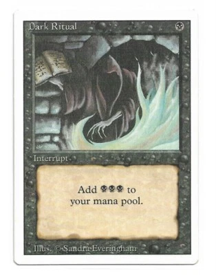 Magic the Gathering ~ MTG ~ 1x Dark Ritual ~ 3rd Edition ~  M/NM ~ REVISED - Image 1 of 2