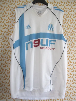 Maillot Olympique Marseille 2005 OM Sans Manches Neuf Telecom Vintage - L - Photo 1/4