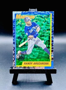 2025 Topps Serie 1 Randy Arozarena Nº Tablero de aluminio verde T90-73 1990 #/99 Seattle - Imagen 1 de 2