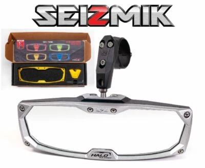 YELLOW Seizmik Halo-RA Cast Rear View Mirror- 2003-2013 Yamaha Rhino 450/660/700 Foto 1 de 4