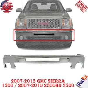 Bumper Front Chrome For 2007-2013 GMC Sierra 1500 2500 HD 3500 HD - Picture 1 of 5