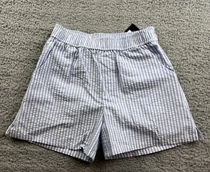 Art Class Girl's Size XL (14) Striped Seersucker Shorts Blue/White - Picture 1 of 7