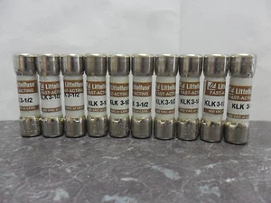 New Lot Littelfuse KLK-3-1/2 Amp Fuses KTK-3-1/2 600 Volts - Picture 1 of 2