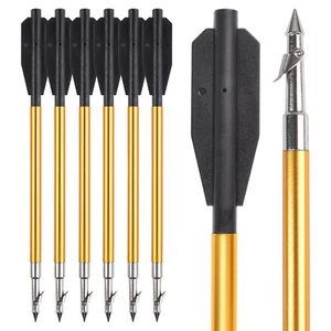 6.8" Aluminum Fishing Bolts Arrows for 50 to 130 Pounds Crossbow 6PCS - Picture 1 of 10