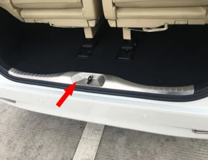Cubierta protectora de alféizar trasero de acero para Toyota Alphard Vellfire 2016-19 S. - Imagen 1 de 8