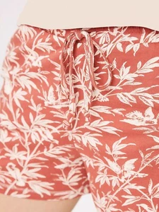 NEW Fat Face Women's Pyjama Lounge wear Jersey Treetop Bird PJ Shorts size 22 - Picture 1 of 5