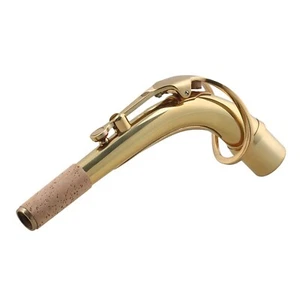 Adore Pro Alto Saxophone Elbow Bend Neck 24.5mm Port Connector Sax Gold-Plated - Picture 1 of 9