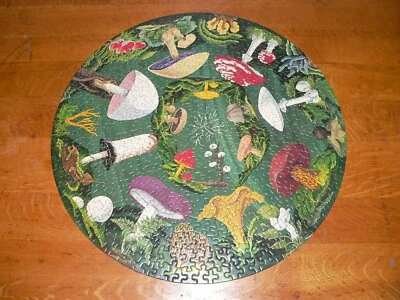 Vintage 1968 Springbok The Mushroom Puzzle PZL6015 Round Jigsaw Puzzle~Complete - Image 1 of 4