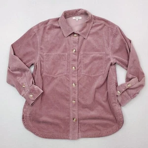 Madewell Shacket Womens S Pink Mauve Corduroy Kentwood Oversized Shirt-Jacket - Picture 1 of 13