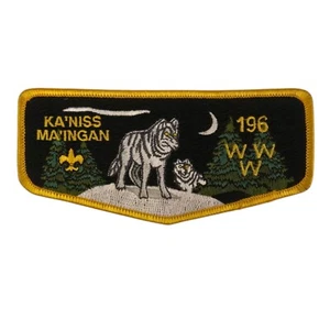 KaNiss Maingan 196 WWW Scout Patch Lupi Alberi BSA Boy Scout Lupo - Foto 1 di 5