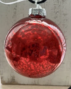 2 Boxes of 4 34th & Pine RED Globe Glass Christmas Tree Ornaments NEW 8 total🎄 - Picture 1 of 7