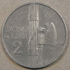 Italien 1926-R 2 Lire mittelwertige Münze 