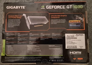 Gigabyte GeForce GT1030 2GB Nvidia Chipset Fanless Silent 4K Graphics Card - Picture 1 of 3