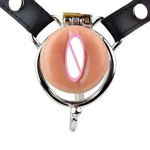 Latest Stainless Steel Male Chastity Device Inverted Cage with Tube Lock Ring SM - Picture 1 of 36