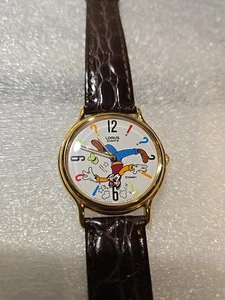 VINTAGE Disney GOOFY ANIMATED WATCH Up Side Down Rotating Head LORUS Wristwatch - Picture 1 of 9