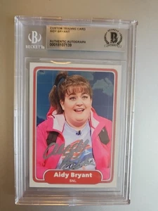 Aidy Bryant Custom Signed Card - SNL - Beckett Encapsulated - Picture 1 of 6