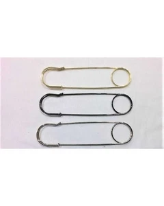 Applicazione Spillone Grande Acciaio Lucido Liscio Cappotto Mantella 150x35 Mm a - Imagen 1 de 12