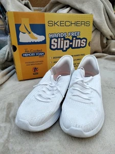 Womens White Sketchers Slip Ins Trainers - Picture 1 of 6