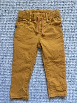 Pantalones ajustados Gap Denim amarillo mostaza para niños pequeños talla 2 años Foto 1 de 3