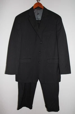 GRAY CHAPS by RALPH LAUREN 100% WOOL 2-piece SUIT sz 44R JACKET & 40x30 PANTS - Image 1 of 4