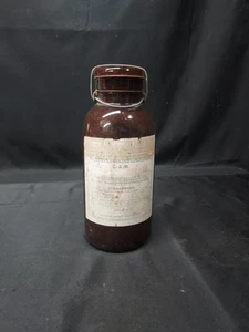 SEALED NEW c. 1900 Curtis & Moore Liquid Chocolate Soda Fountain Ice Cream Syrup - Picture 1 of 9