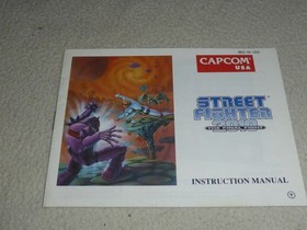 NINTENDO NES INSTRUCTION MANUAL ONLY STREET FIGHTER 2010 THE FINAL FIGHT CAPCOM