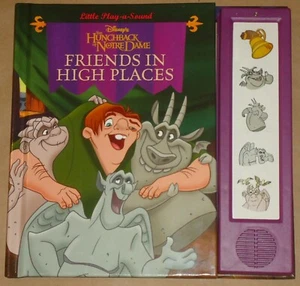 Disney's Hunchback of Notre Dame Friends in High Places Play-A-Sound HB Book - Imagen 1 de 2