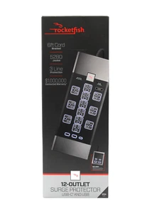 Rocketfish 12-Outlet 5280 Joules Surge Protector - Picture 1 of 3