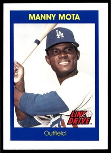 1991 Line Drive 22 Manny Mota   Los Angeles Dodgers  Baseball Card