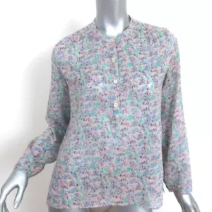 Isabel Marant Etoile Maria Top Floral Print Cotton Size 34 Long Sleeve Blouse - Picture 1 of 7