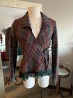 Anthropolgie Wool Cropped Ruffled Jacket, Pre-Owned, Small