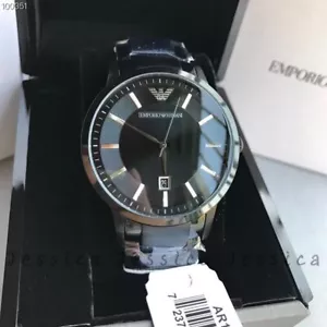 EMPORIO ARMANI AR11079 Black Dial Men's Watch Black - Picture 1 of 2