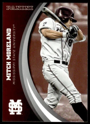 2016 Panini Team Collection Mitch Moreland #34 Mississippi State Bulldogs - Image 1 of 2