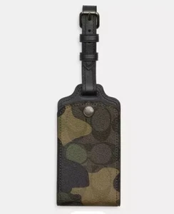 *Entrenador*~ Etiqueta de equipaje en lona exclusiva con impresión de camuflaje ~(CM033)~Nuevo - Imagen 1 de 3