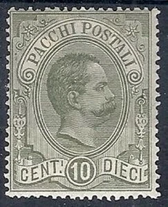 1884-86 REGNO PACCHI POSTALI 10 CENT MH * - RR10182 - Imagen 1 de 1