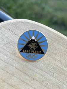 Vintage Winter Olympic Games Lake Placid 1980 Lapel Pin Badge TINY 3/4" - Picture 1 of 3